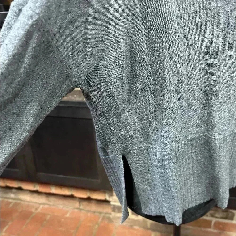 Lou&Grey women’s pullover cropped sweater Gray L lightweight boxy slouchy boho - Picture 3 of 7